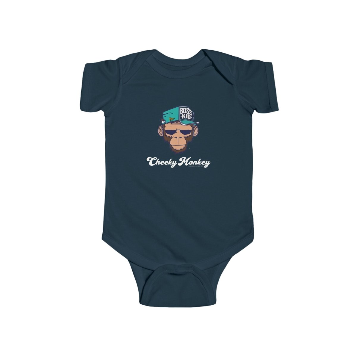 Cheeky Monkey Baby Bodysuit - Chinchilla Choons
